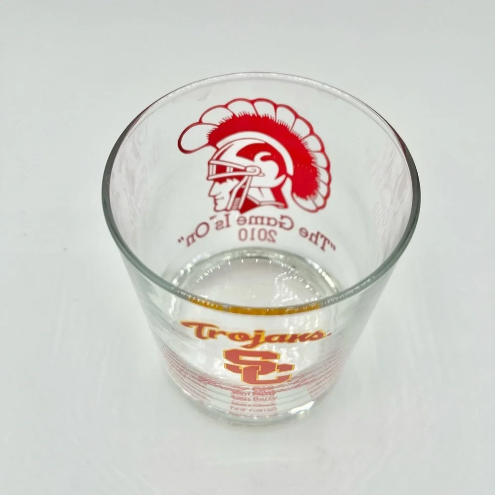 USC Trojans Drink Glass‎ 2010 Head Coach University Southern California 14oz EUC